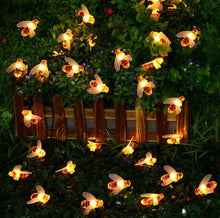 Load image into Gallery viewer, Solar Powered Honey Bee String Lights