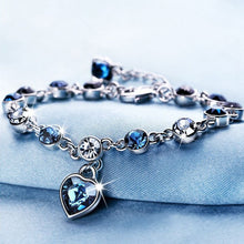 Load image into Gallery viewer, Heart-shaped Crystal Bracelet