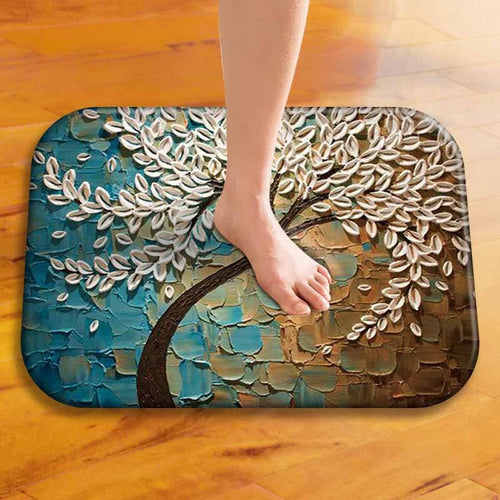 Tree Printed Home Mat
