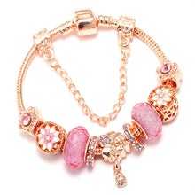 Load image into Gallery viewer, Luxury Bracelet Unique Rose Gold Crystal Charm