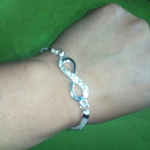 Infinity Crystal Bracelet  JUST PAY SHIPPING