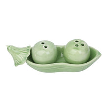 Load image into Gallery viewer, Two Peas in Pod Ceramic Salt Pepper Shaker