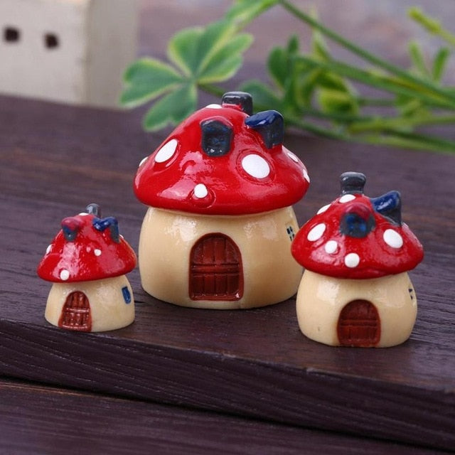 Mini Mushroom Fairy Garden Set