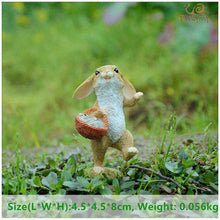 Load image into Gallery viewer, miniature Fairy garden tabletop rabbit figurines