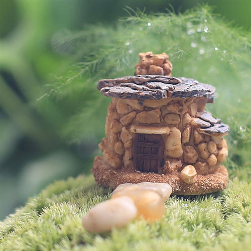 Mini Cobblestone Fairy Garden House