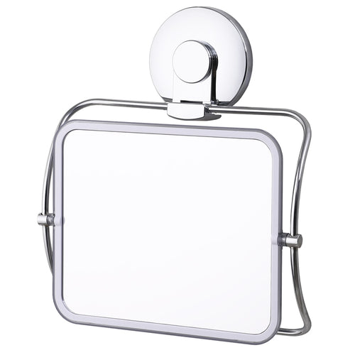 Wall Mounted Chrome Square Mirror For Bathroom