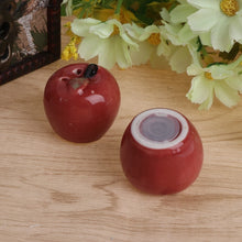 Load image into Gallery viewer, Apple Ceramic Salt Pepper Shakers Set