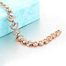 Load image into Gallery viewer, Love Charm Bracelet Vintage Crystal