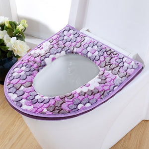 Thick Coral Velvet Toilet Seat Cover