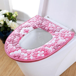 Thick Coral Velvet Toilet Seat Cover