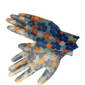 Flower Printed Garden Gloves